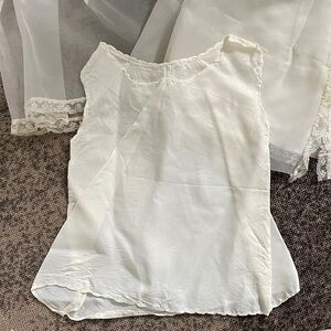 Elegant Baptism White Sleeveless Blouse/Outfit Girls